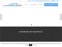 Tablet Screenshot of kviktrafikskole.dk